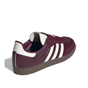 Adidas Samba Women's Sneakers in Burgundy and White